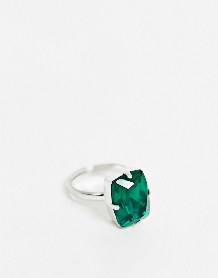 фото Кольцо с камнем krystal london-зеленый