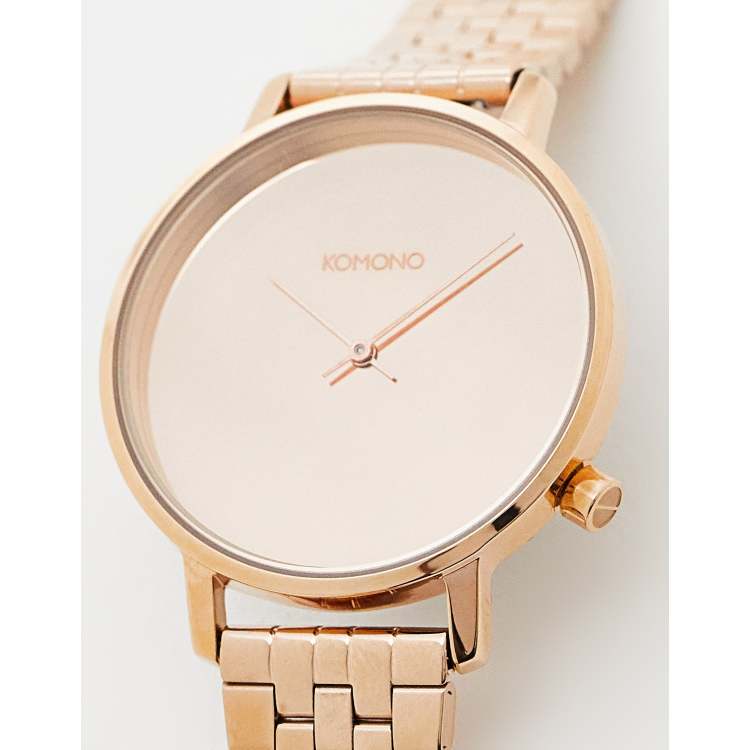 Komono rose gold on sale watch