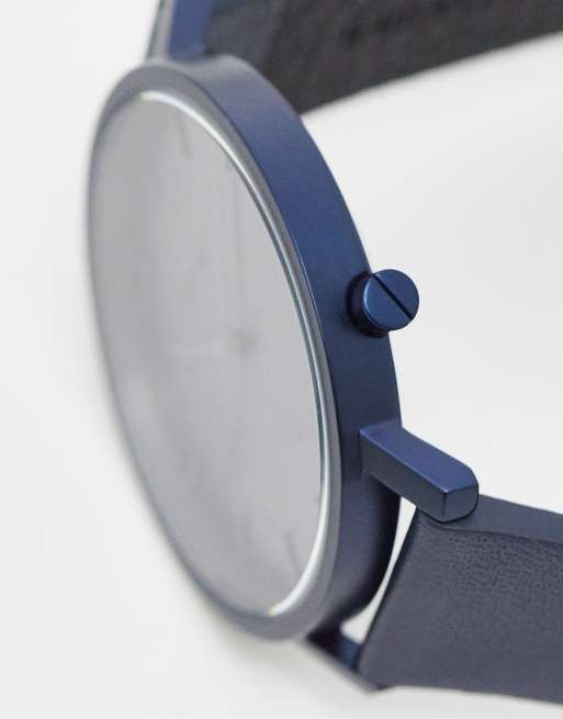 Komono lewis mono watch in navy | ASOS