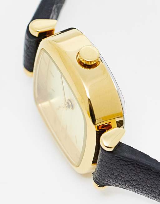 Komono – Moneypenney – Armbanduhr in Schwarz-Goldoptik, 2 von 4
