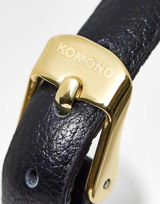 Komono moneypenney watch in black gold, 3 of 4