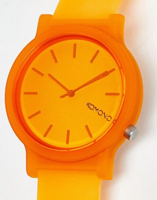 Komono mono glow watch in orange