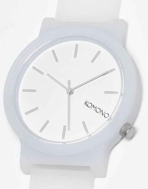 Komono mono glow watch in white