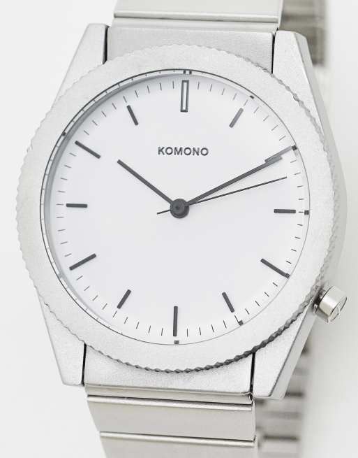 Komono - Ray - Effen horloge in zilver