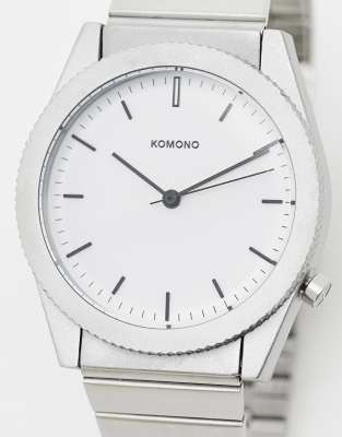 Komono - Ray - Orologio monocromatico color argento