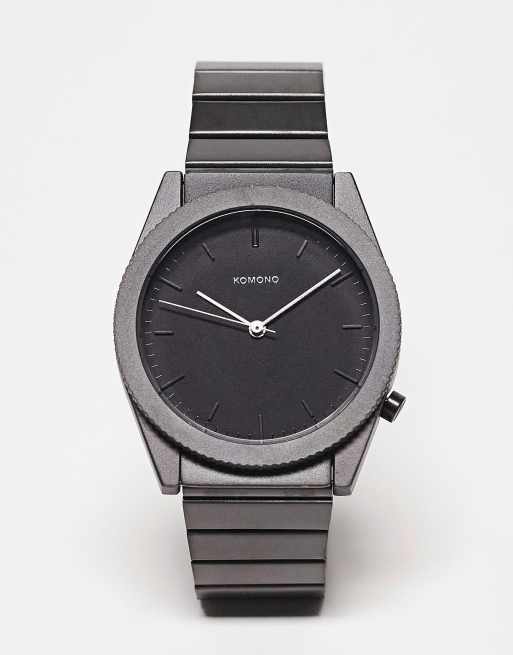 Komono – Ray Solid – Armbanduhr in Schwarz