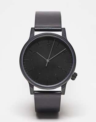 Komono winston watch in black