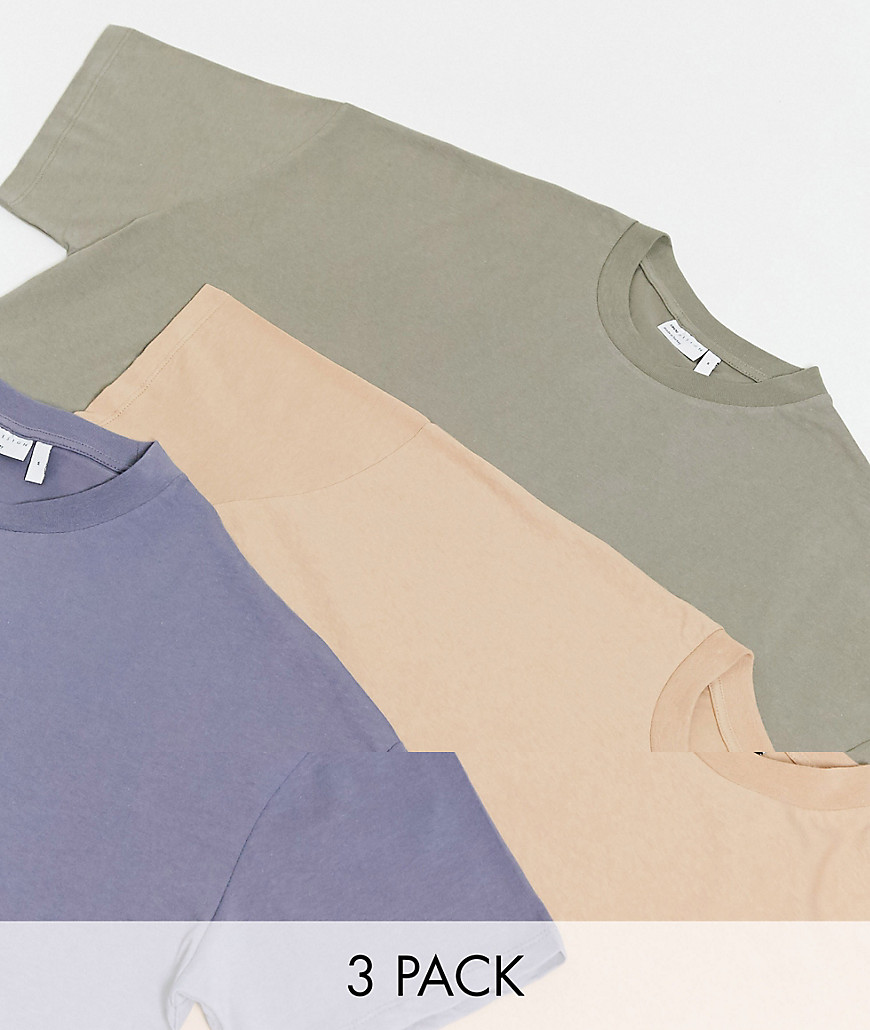 фото Комплект из 3 футболок в стиле oversize asos design-мульти