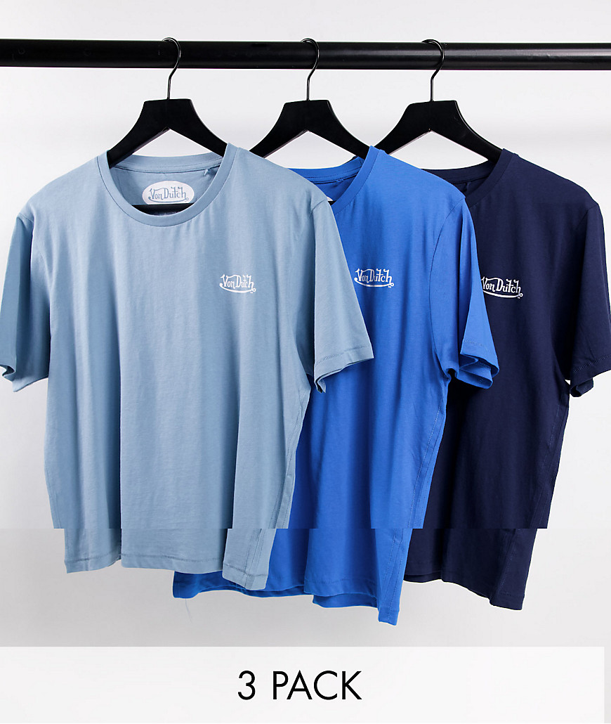 Комплект из 3 футболок для дома синих оттенков -Голубой Von Dutch 106214053