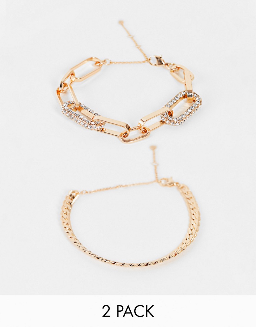 фото Комплект из броских золотистых комбинируемых браслетов aldo mireathiel-золотистый