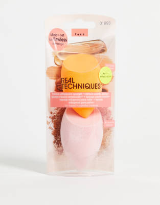 фото Комплект из спонжей для тона и пудры real techniques miracle complexion sponge & miracle powder sponge duo-бесцветный