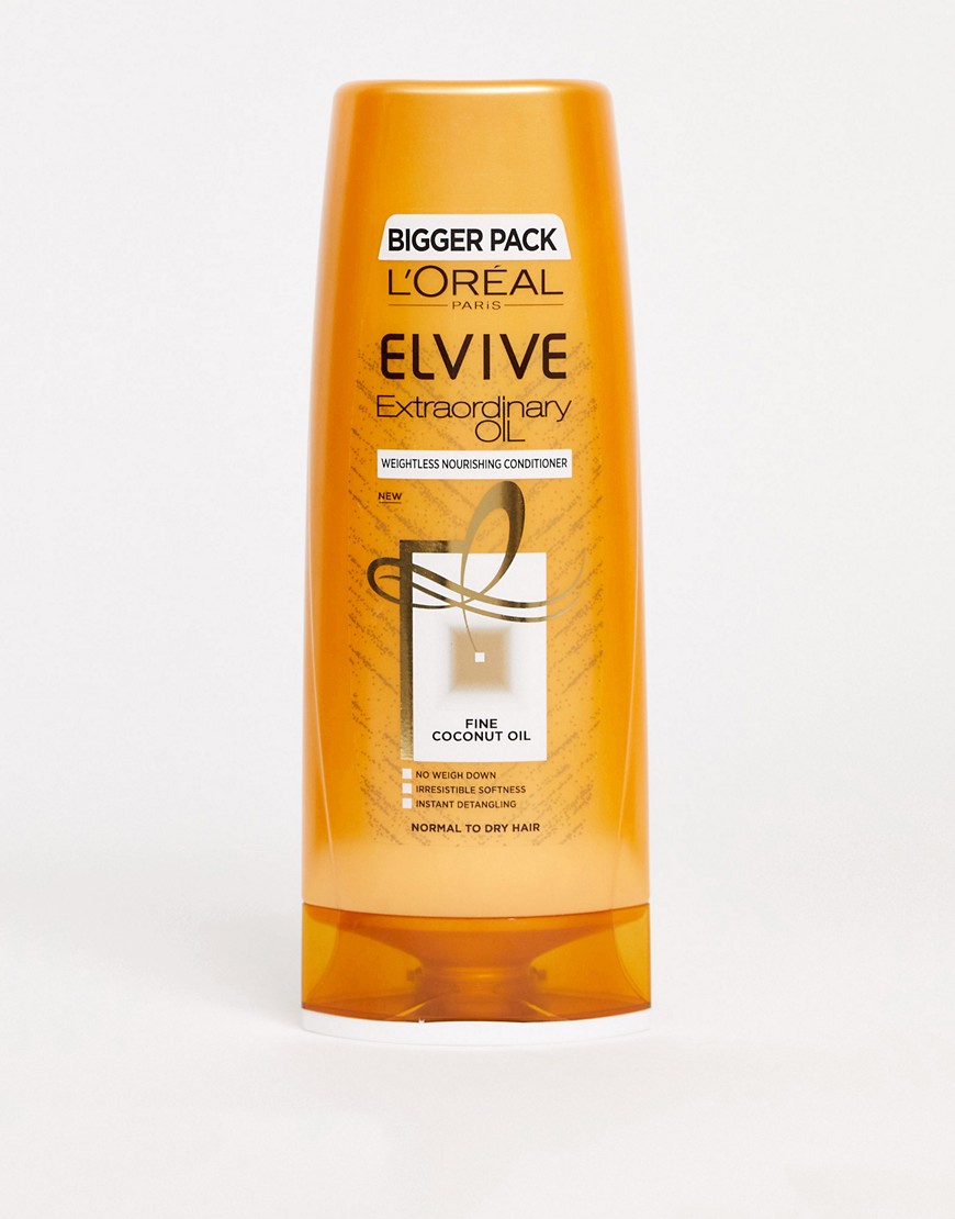 фото Кондиционер для волос с кокосовым маслом l'oreal elvive extraordinary oil - 500 мл-бесцветный