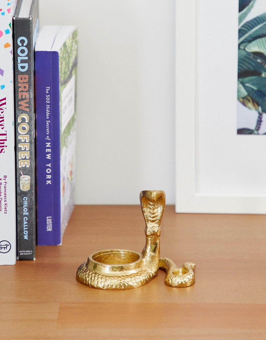 Koopmans cobra candle holder-Gold