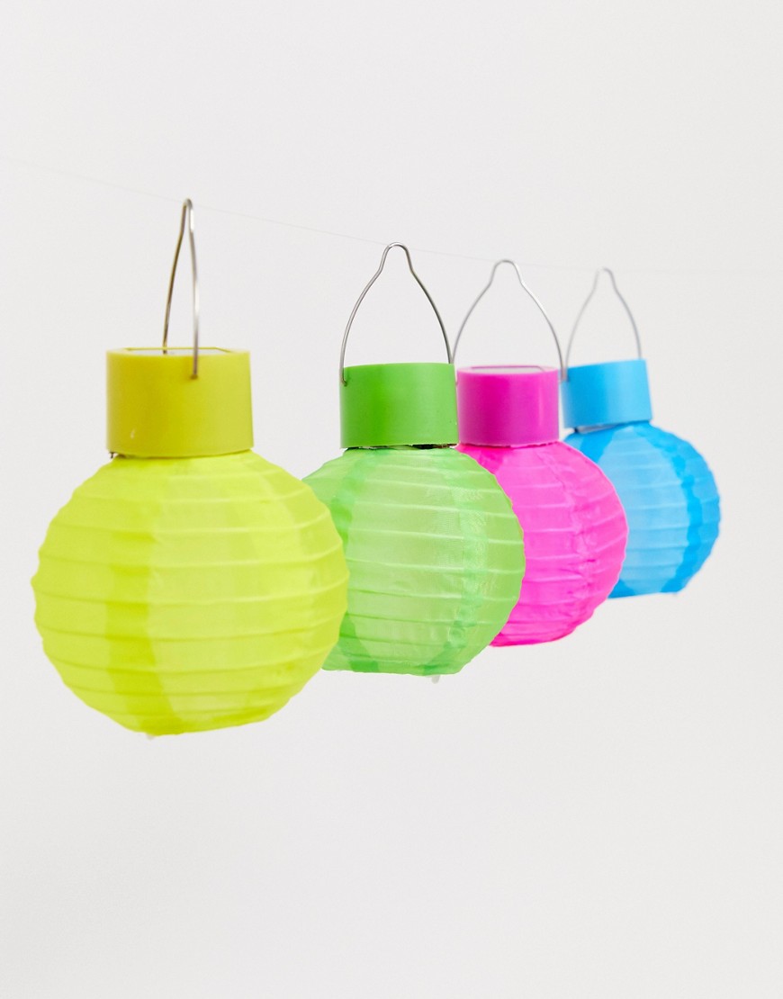 Koopmans - Confezione da 4 mini lanterne solari-Multicolore