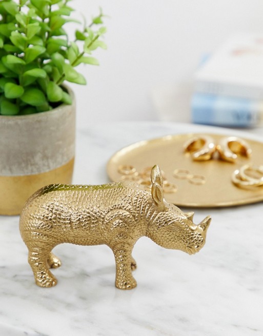 Koopmans rhino in gold