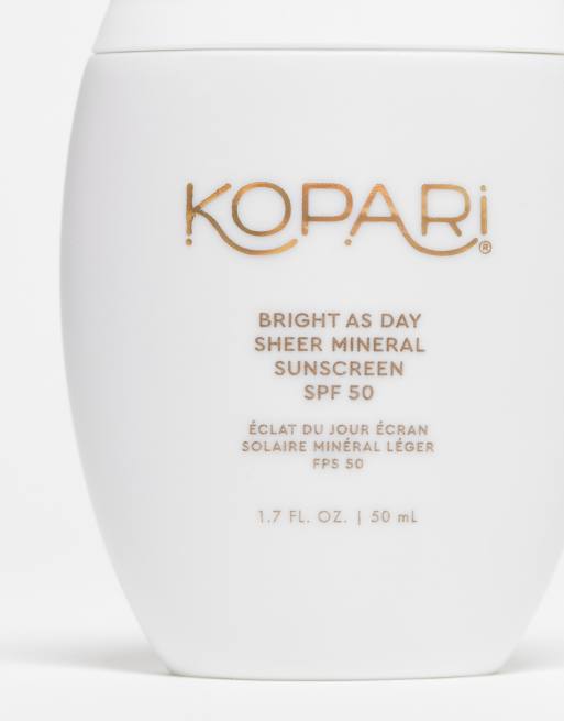 Kopari - Bright as Day Sheer Mineral Sunscreen - Protezione solare minerale SPF50, 3 di 4