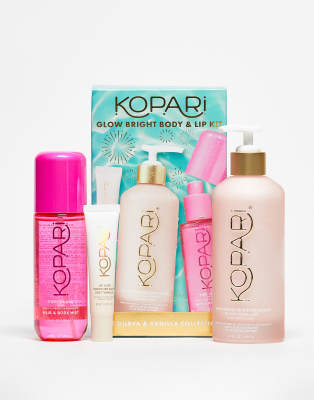 Kopari Glow Bright Body & Lip Kit - Saving 52%-no Colour In Transparent