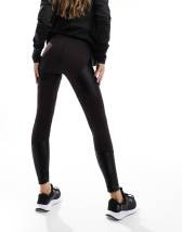 Rebellious Fashion shiny vinyl PU leggings in black