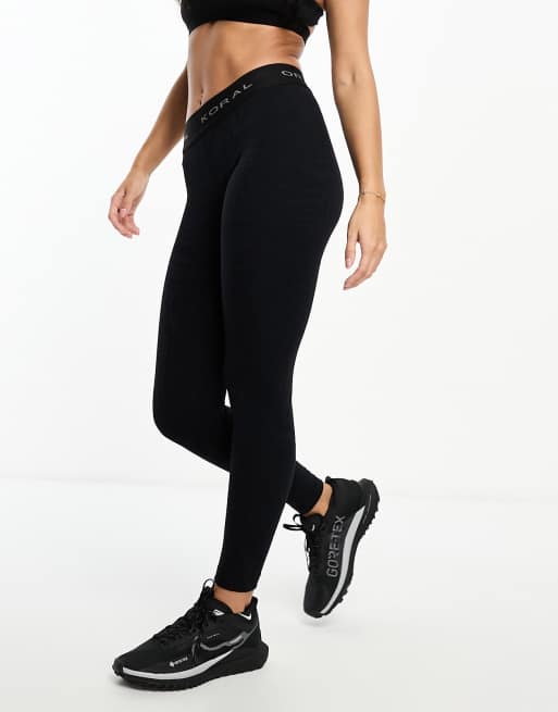 Koral Forge Evanesce leggings in black and brown