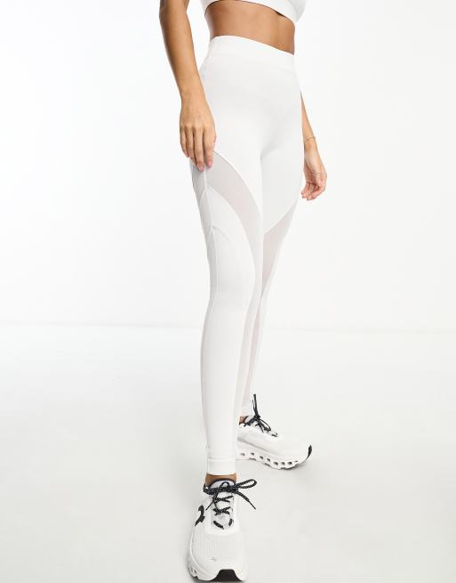 KORAL Mesh-paneled stretch-jersey leggings