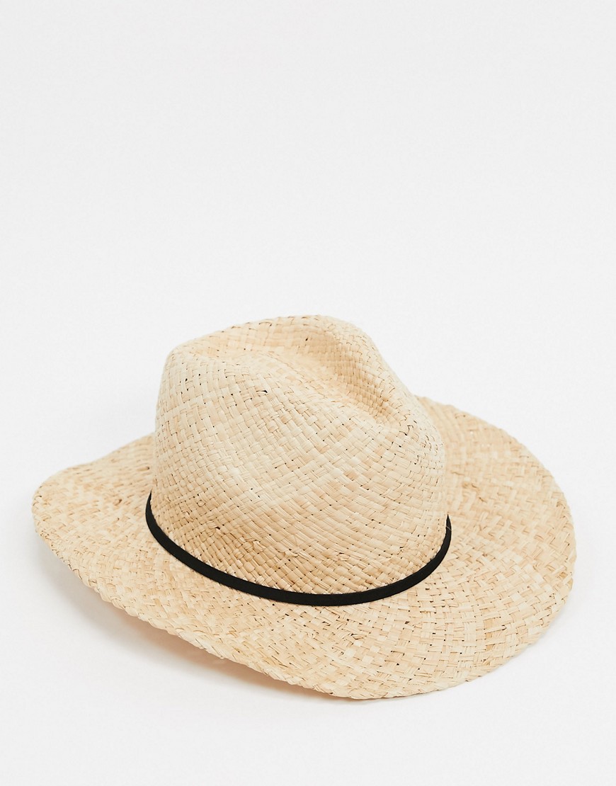 фото Коричневая соломенная шляпа bershka-коричневый