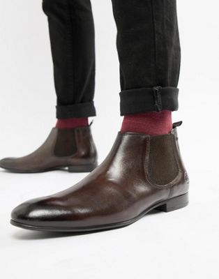 фото Коричневые ботинки челси base london croft-коричневый