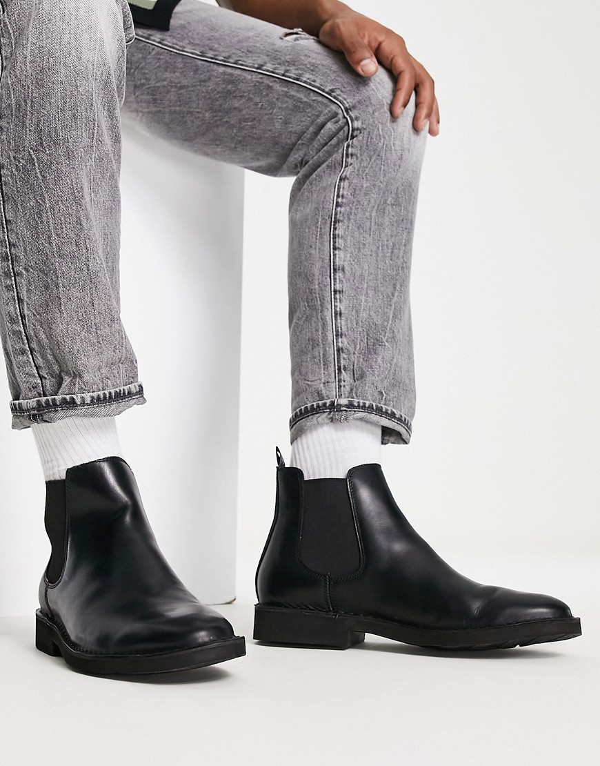 Черные кожаные ботинки челси talan-Черный цвет Polo Ralph Lauren 104703906