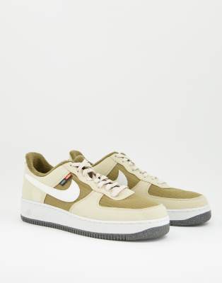 фото Коричневые кроссовки из переработанного вельвета nike air force 1 '07 lv8 m2z2-коричневый цвет