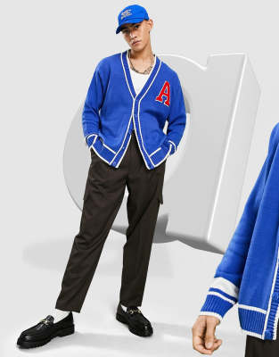 Брюки-карго Коричневые суженные книзу строгие oversized-брюки карго ASOS DESIGN-Коричневый цвет