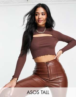 майка коричневая женская. укороченный топ tom ford.