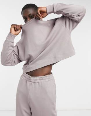 Худи и свитшоты Коричневый выбеленный свитшот в стиле oversized от комплекта ASOS DESIGN-Коричневый цвет