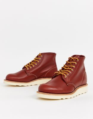 фото Кожаные ботинки с круглым носом red wing 6 inch-коричневый