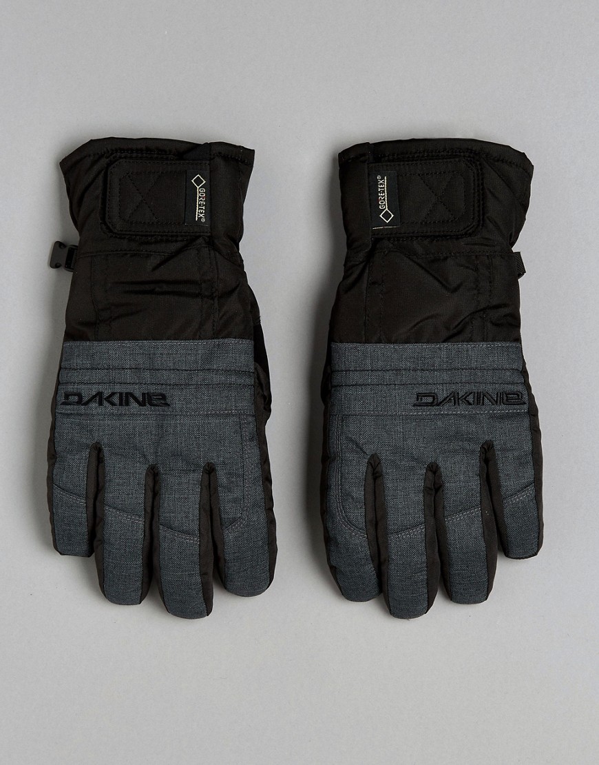 фото Кожаные горнолыжные перчатки dakine gore-tex-серый