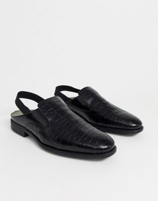 фото Кожаные туфли с ремешком через пятку bolongaro trevor-черный