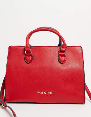 фото Красная сумка valentino bags flauto-красный