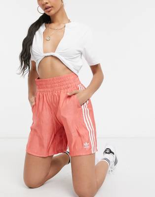 Белые сетчатые шорты adidas Originals