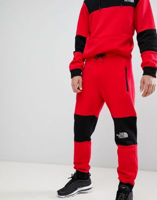 north face red tracksuit