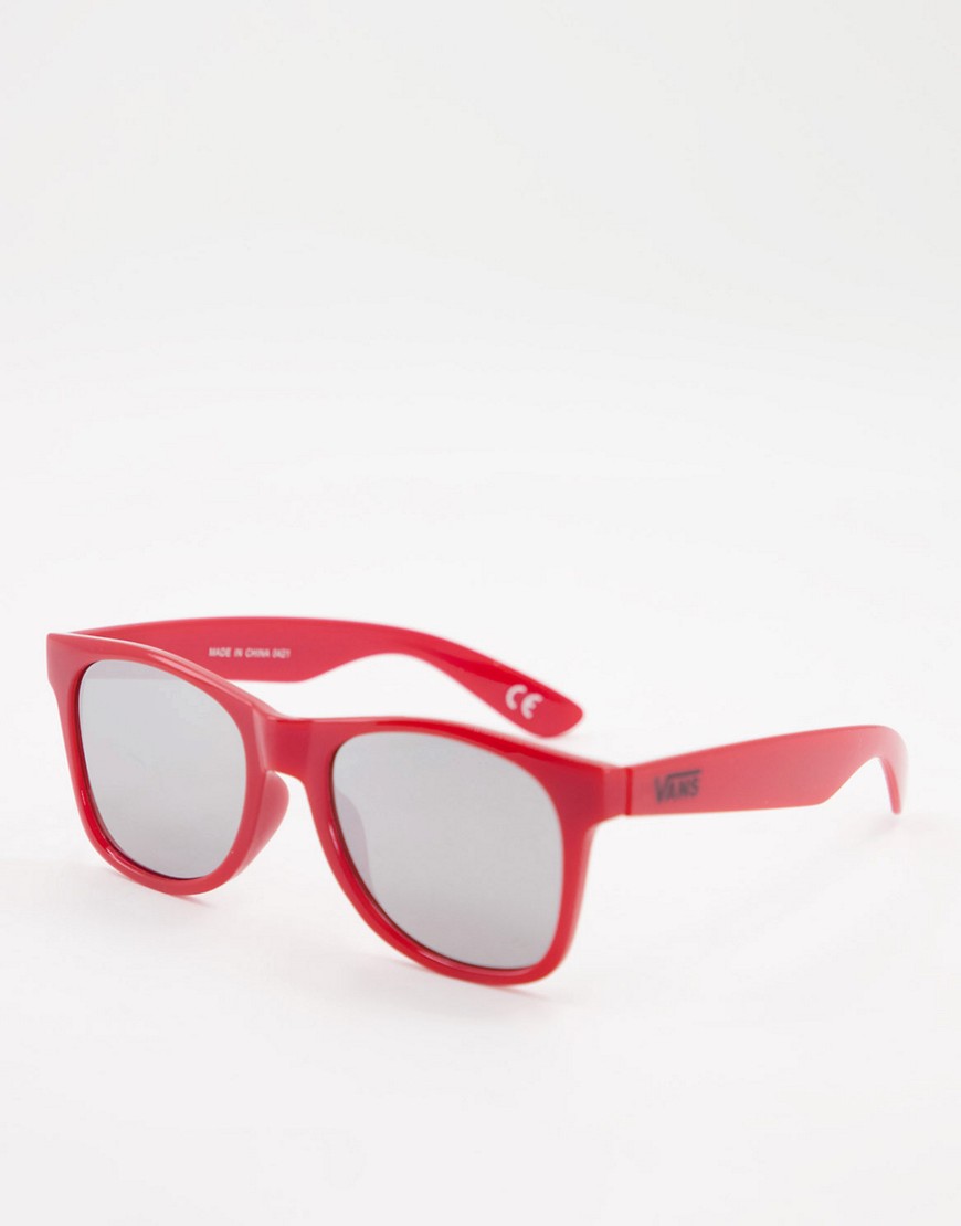 фото Красные солнцезащитные очки с плоскими дужками vans-красный
