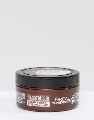 фото Крем для укладки бороды и волос 75 мл l'oreal men expert barber club-бесцветный