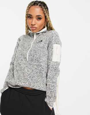 На свежем воздухе  Asos Кремовый флисовый джемпер с молнией длиной 1/2 Columbia Sweater Weather-Светло-бежевый цвет