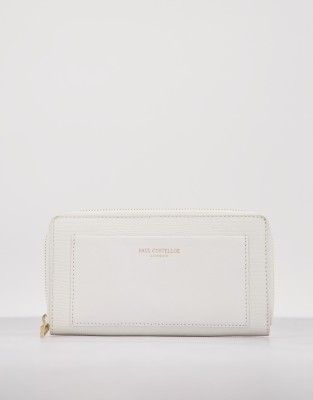 Кошельки  Asos Кремовый кожаный кошелек Paul Costelloe-Белый