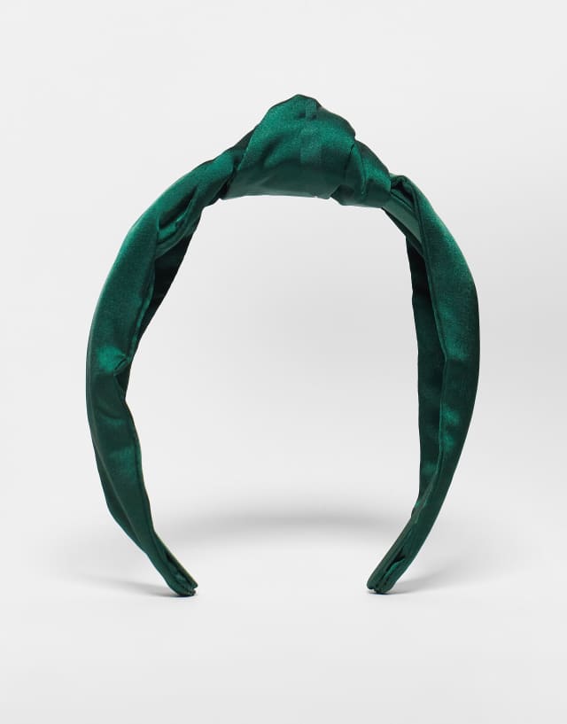 Kristin Ess Hair The Knotted Headband - Emerald Green