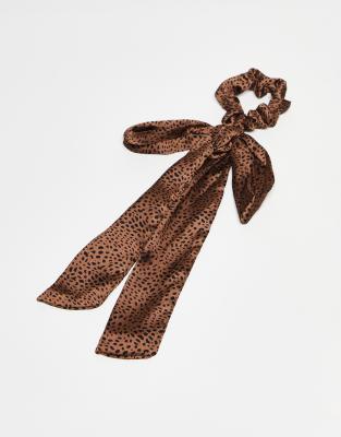 Hair The Scrunchie + Scarf Set - Cheetah-Brown