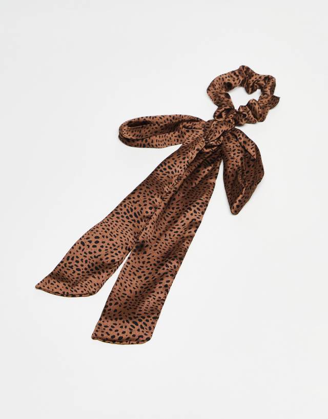 Kristin Ess Hair The Scrunchie + Scarf Set - Cheetah