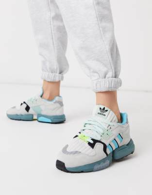 Кроссовки белого/синего цвета adidas Originals ZX Torsion | ASOS