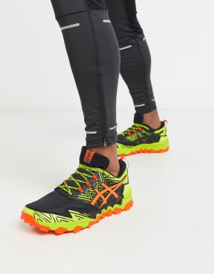 фото Кроссовки лаймового цвета asics running gel-fuji trabuco-зеленый