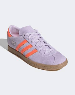 фото Кроссовки лавандово-оранжевого цвета adidas originals stadt-фиолетовый