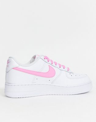 Кроссовки Nike White And Pink Air Force 