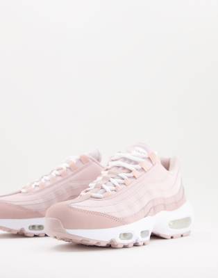 фото Кроссовки пастельных розовых тонов nike air max 95-розовый цвет