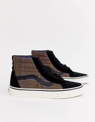 фото Кроссовки в клетку vans sk8-hi-мульти